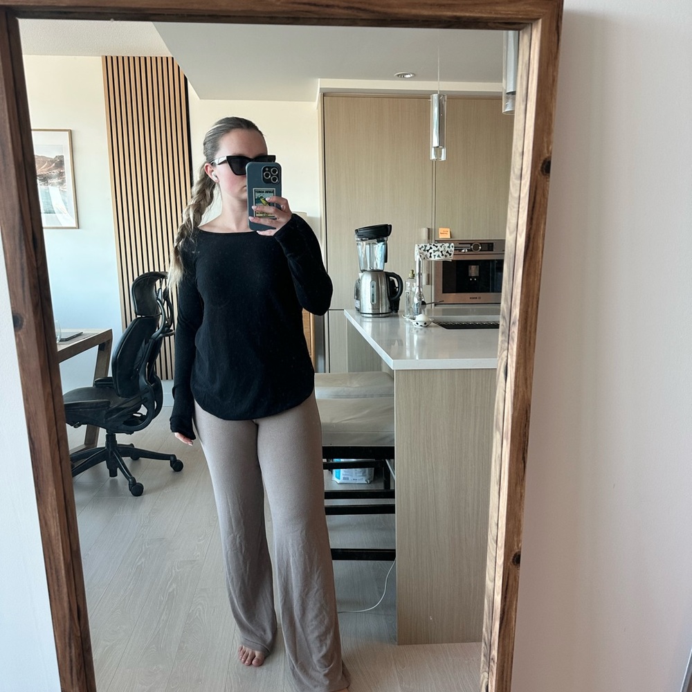 Sheer Black Long Sleeve Top
